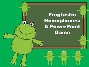 Preview of Frogtastic Homophones PowerPoint Game