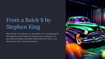 Preview of From A Buick 8 by Stephen King