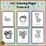 From A to Z: Abc coloring pages