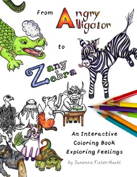 Preview of From Angry Alligator to Zany Zebra: Feelings Flashcards & Games
