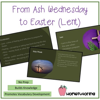 Preview of From Ash Wednesday to Easter Sunday