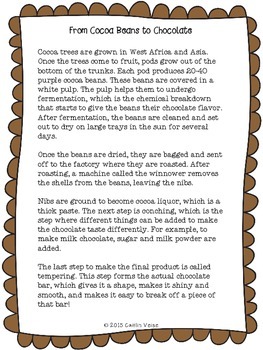 From Cocoa Beans to Chocolate Sequencing Activity by Cait's Cool School