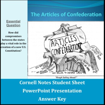 Preview of From Confederation to Constitution PowerPoint and Cornell Notes