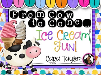 Preview of From Cow to Cone ~ Ice Cream Fun!  Experiment & Enrichment Activities