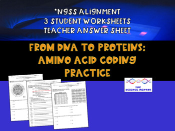 Preview of From DNA to Proteins: Amino Acid Coding Practice