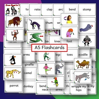 From Head to Toe - Flashcards, Mini-cards, Matching cards- Learn