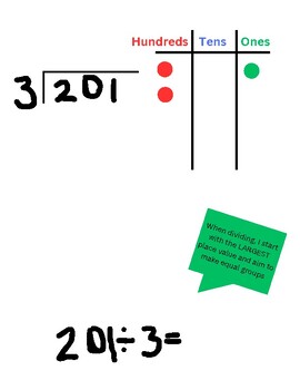 Preview of From Illustrations to Long Division - a step by step guide