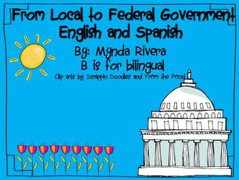 Preview of From Local to Federal Government (English & Spanish)