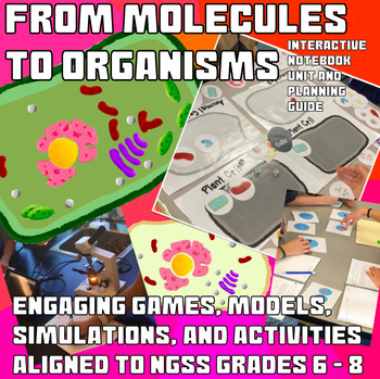 Preview of Molecules to Organisms Unit/Teaching Guide/Lessons