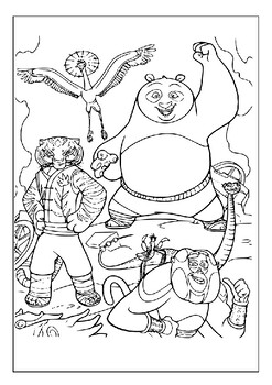 Coloring page - Kung Fu Panda