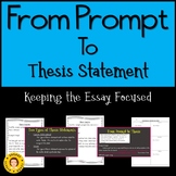 From Prompt To Thesis Statement - Keep Essay Focused - Pow