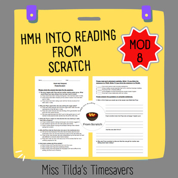 Preview of From Scratch - Grade 5 HMH into Reading (Module 8)