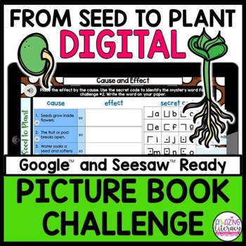 Preview of From Seed to Plant ACTIVITIES for GOOGLE and SEESAW