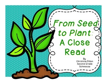 From Seed to Plant Close Reading by Christina Dillon | TpT