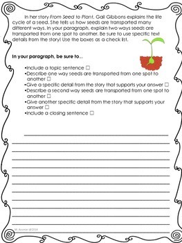 From Seed to Plant-Journeys Grade 2-Lesson 25 by Read All About It