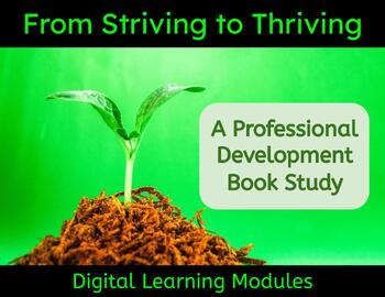 Preview of From Striving to Thriving Professional Development Book Study