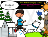 From Winter to Spring Clip Art Pack