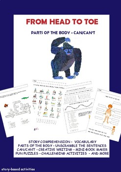 Preview of From head to toe - printable story-based activities