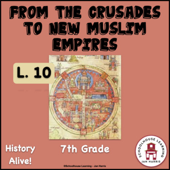 Preview of From the Crusades to New Muslim Empires Lesson 10 Task Cards History Alive!