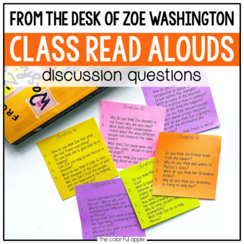 Preview of From the Desk of Zoe Washington Discussion Prompts and Chapter Questions