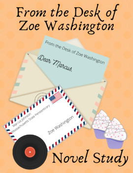 Preview of From the Desk of Zoe Washington  Novel Study