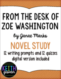 From the Desk of Zoe Washington Novel Study (Distance Learning)