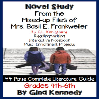 Preview of From the Mixed-up Files of Mrs. Basil E. Frankweiler Novel Study & Project Menu