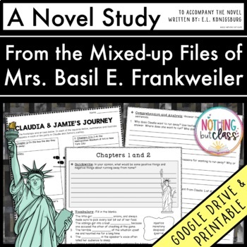 Preview of From the Mixed-up Files of Mrs. Basil E. Frankweiler Novel Study Unit