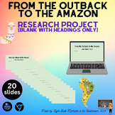 From the Outback to the Amazon - Blank Research Project Cr