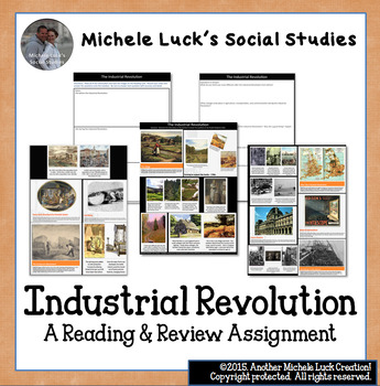 Preview of "Front & Back" Industrial Revolution Reading & Review Assignment