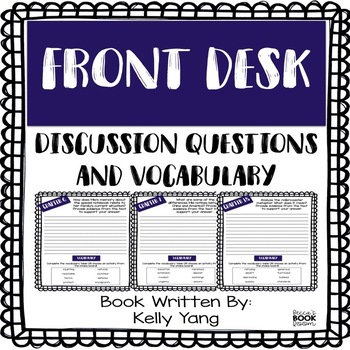 Preview of Front Desk - Book Written by Kelly Yang - Novel Study