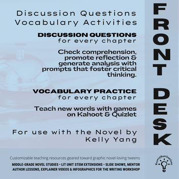 Preview of Front Desk Discussion Questions & Vocabulary Activities (editable)