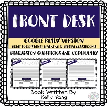 Preview of Front Desk - Google Ready Comprehension Questions - Distance Learning