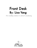 Front Desk Theme and Context Vocabulary