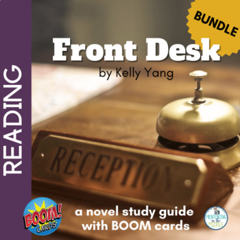 Preview of Front Desk by Kelly Yang Novel Study with Figurative Language BOOM Cards