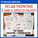 Fronting K & G Speech Therapy Packet - Articulation Activi