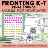 Fronting Minimal Pairs Homework | K-T Final Words | Speech