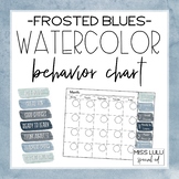 Frosted Blues Watercolor Behavior Clip Chart