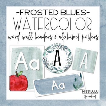 FREE Alphabet Posters - Watercolor – My Nerdy Teacher