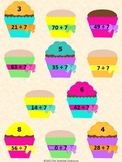 Frosting Cupcakes Dividing by 7 File Folder Game ~ Divisio