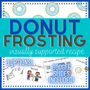 Preview of Frosting Donuts Visually Supported Beginner Recipe