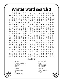 Frosty Quest : Winter Word Search Extravaganza by Basic worksheet store