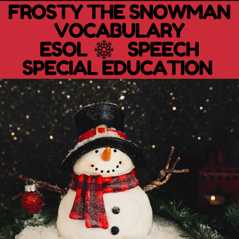 Preview of Frosty The Snowman| Google™ Vocabulary & Questions | ESOL Newcomer