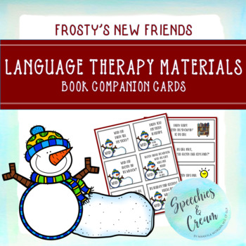 Preview of Frosty's New Friends | Book Companion | Speech Therapy