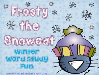 Preview of Frosty the Snowcat- Winter Word Study Fun