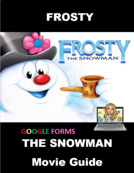 Preview of Frosty the Snowman Activity Movie Guide Google Distance Learning 1969 Original