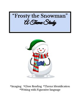 Preview of Frosty the Snowman Theme Identification and Writing