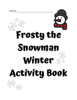 Preview of Frosty the Snowman Winter Activity Book
