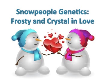 Preview of Frosty the Snowman's Winter/Christmas Family Genetics Project