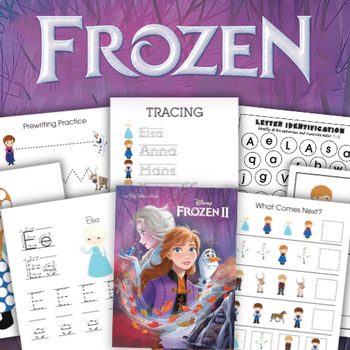 Preview of Frozen 2 Printable Activity Pack for Kids